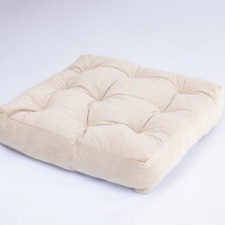 SPOONED FLOOR PILLOWS - OYSTER WHITE
